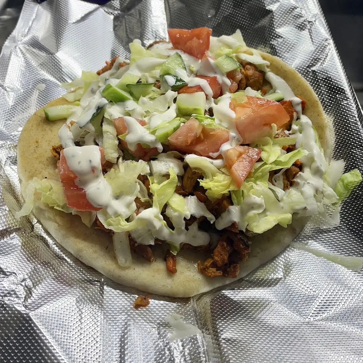 Extra Double Meat Chicken Lamb Gyro
