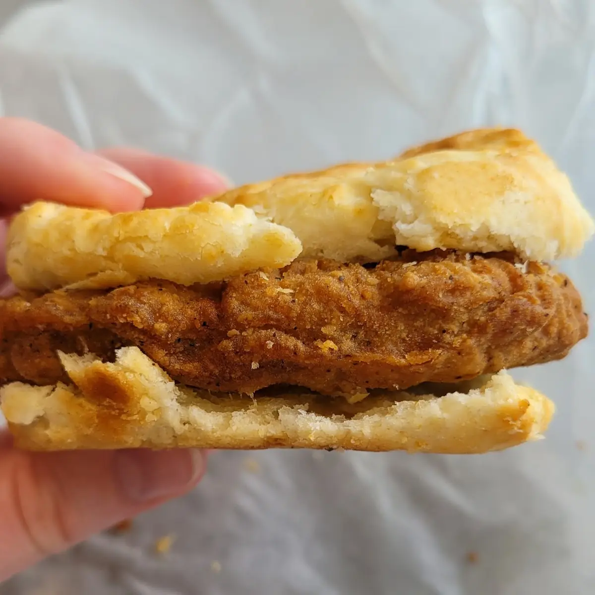 Fried Steak Biscuit