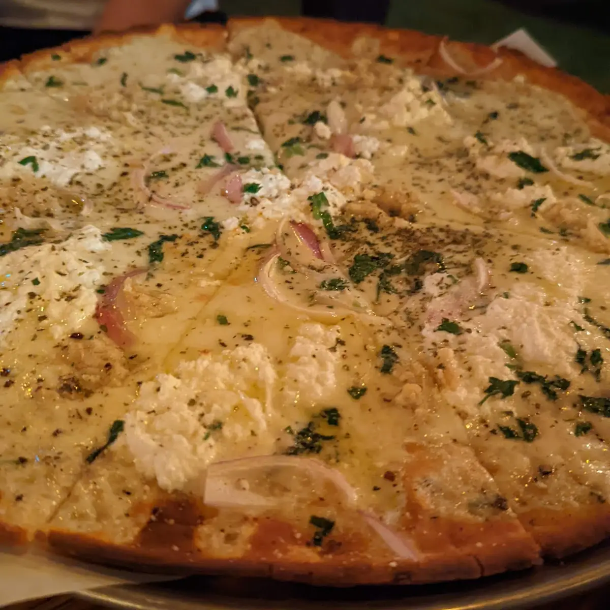 Cauliflower Crust White Pizza