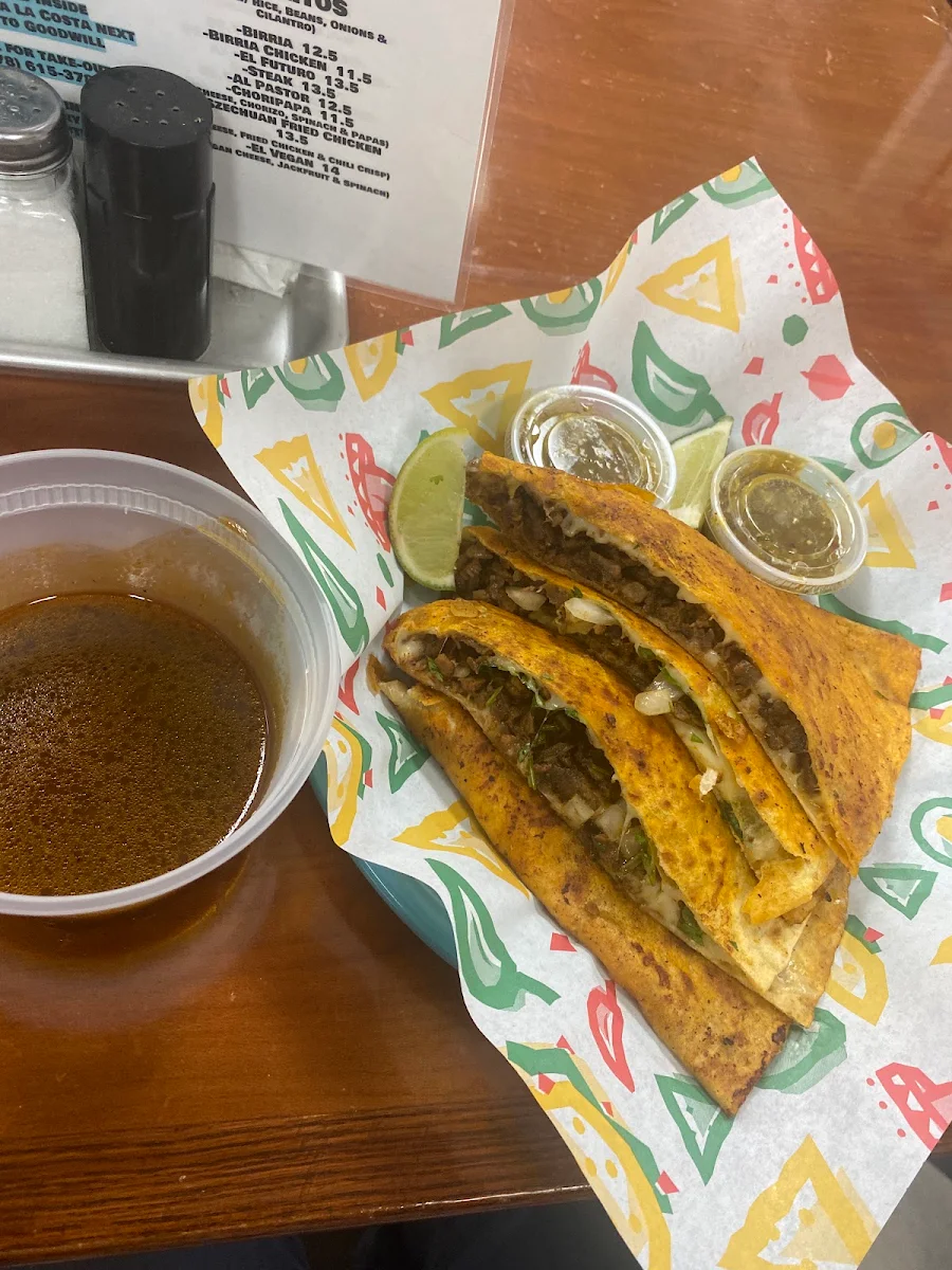 Quesadilla with Consume