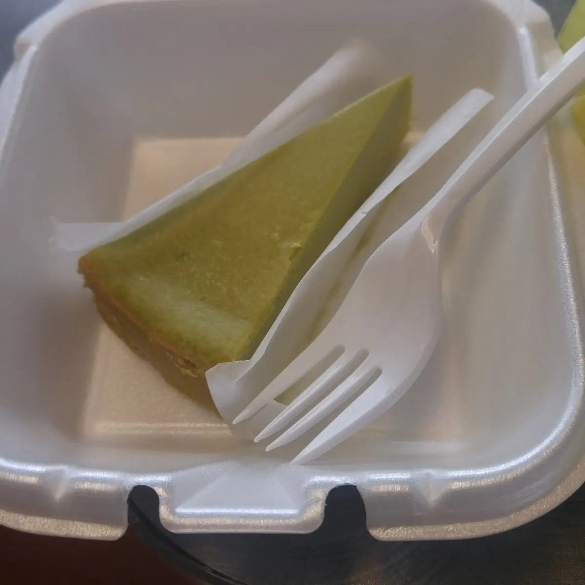 Matcha Green Tea Cheesecake Slice