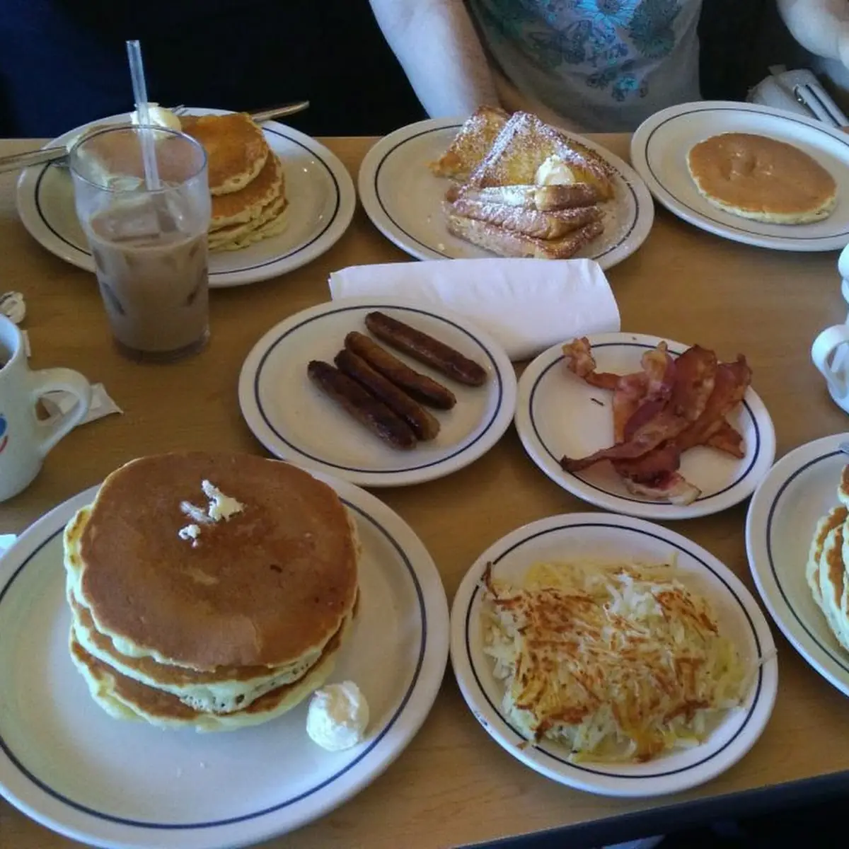 Breakfast Family Feast with Pancakes