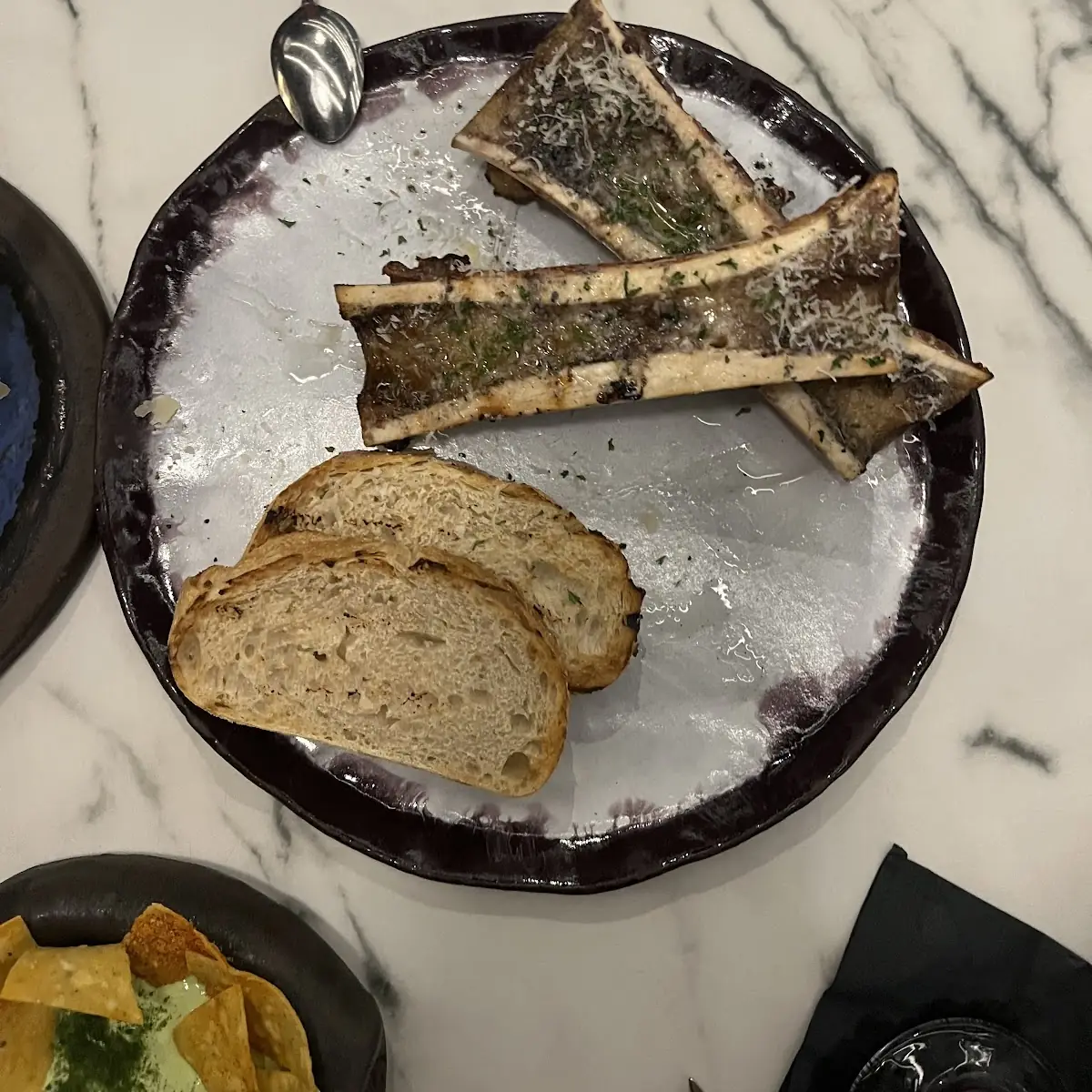 Steak Tartare & Canoe Cut Marrow Bone