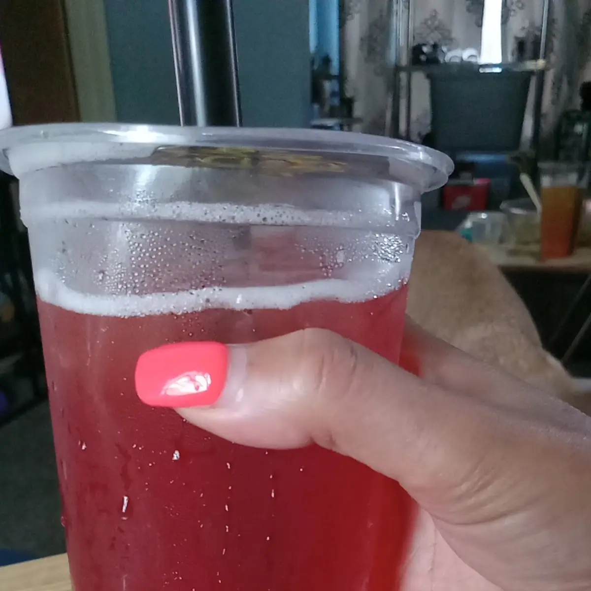 Strawberry Passion Fruit Tea Bursting Boboa
