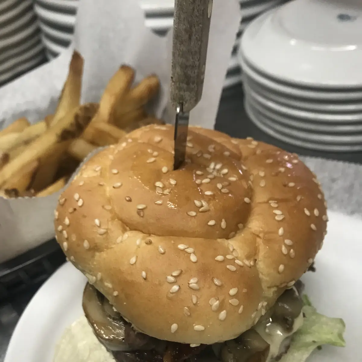 Mushroom Swiss Burger