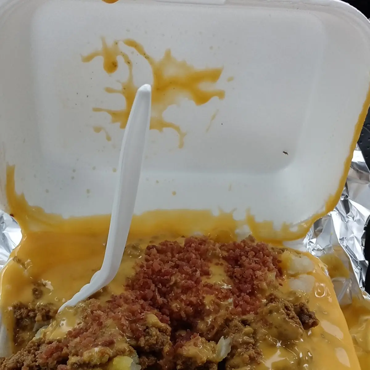 Papa Asada Carne Y Bacon