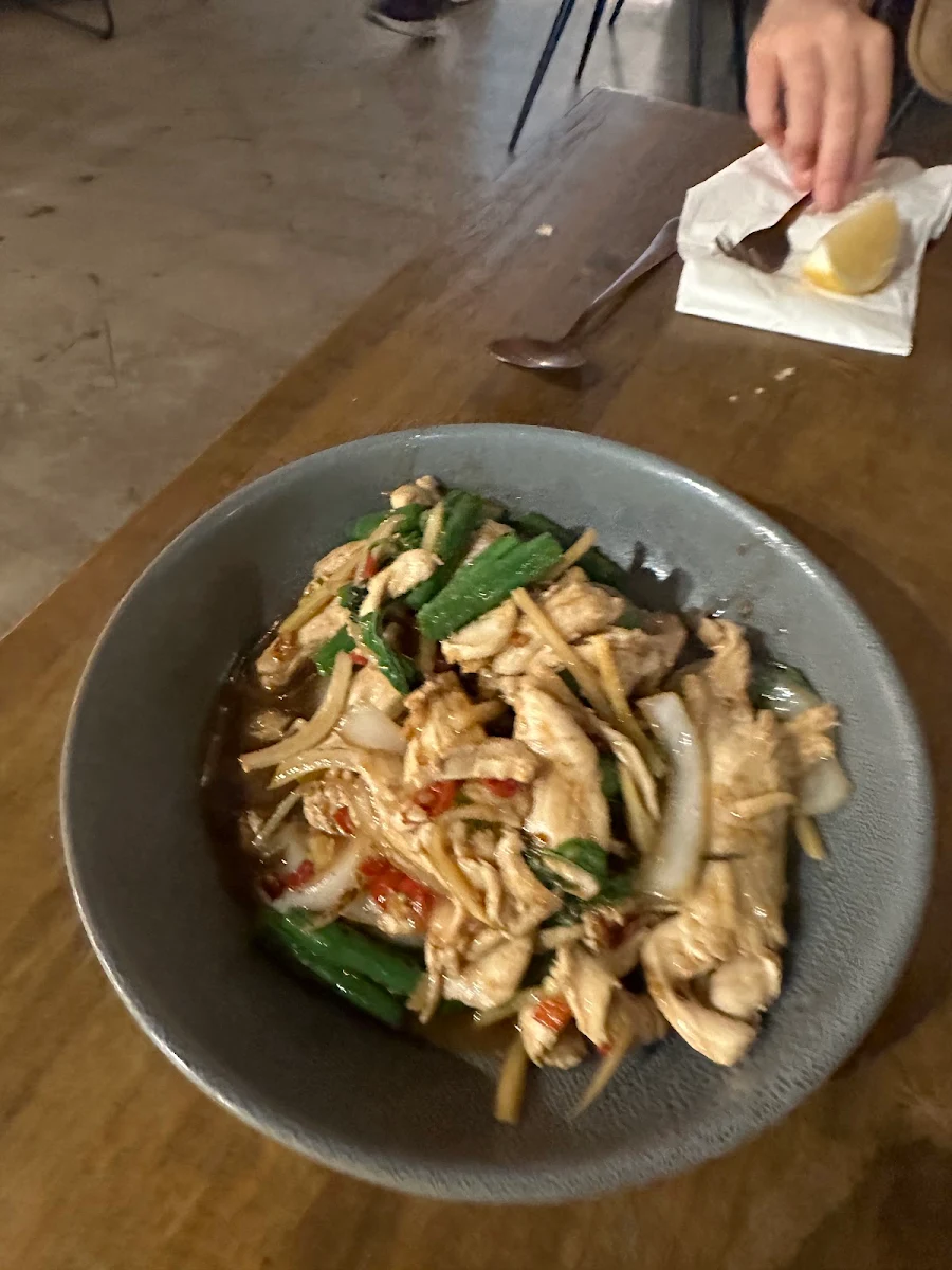 Chili Basil Chicken, Infusion Cafe & Thai IS NOW KNOWN AS Alangkarn Thai Restaurant