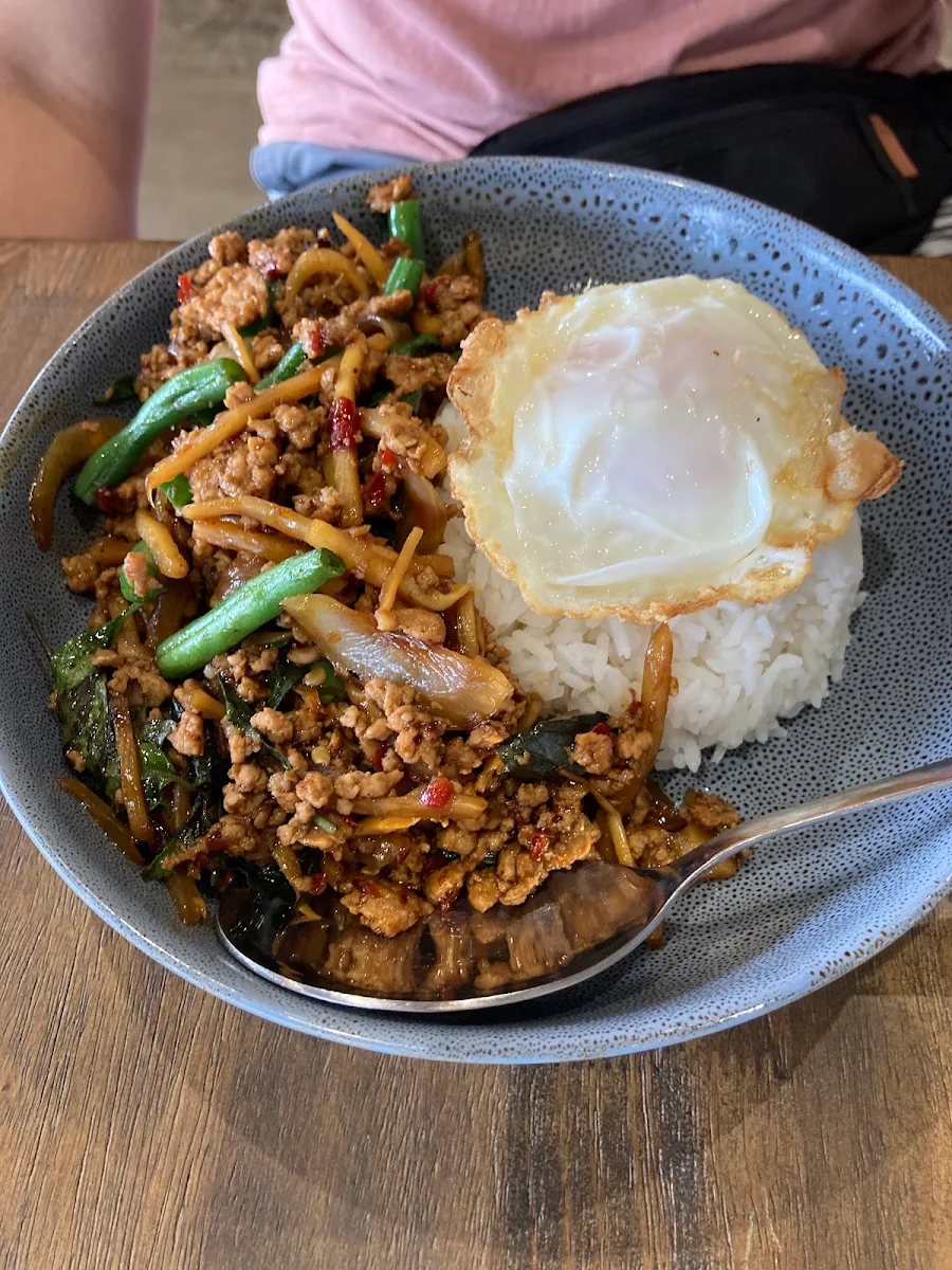 Pad Kra Pao, Infusion Cafe & Thai IS NOW KNOWN AS Alangkarn Thai Restaurant