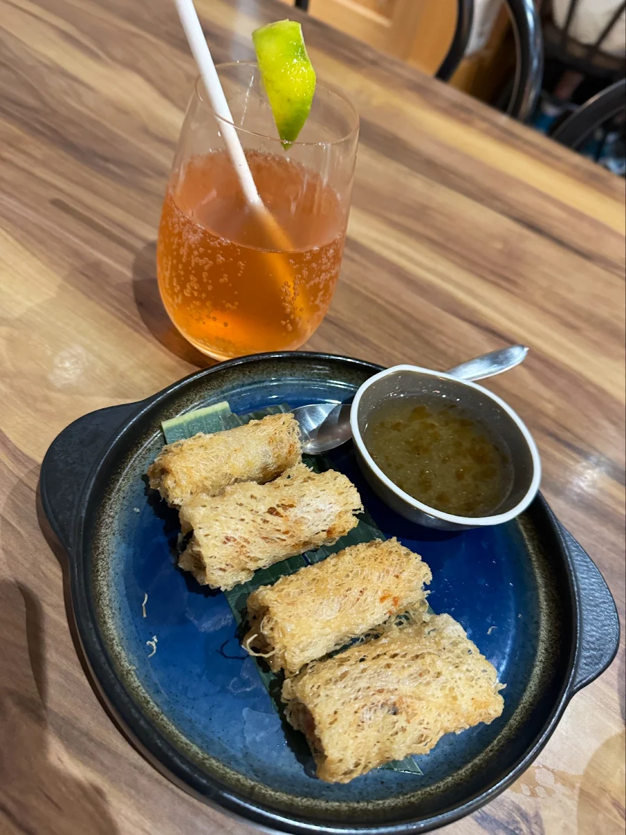 Prawn and Crab Rolls, Infusion Cafe & Thai IS NOW KNOWN AS Alangkarn Thai Restaurant