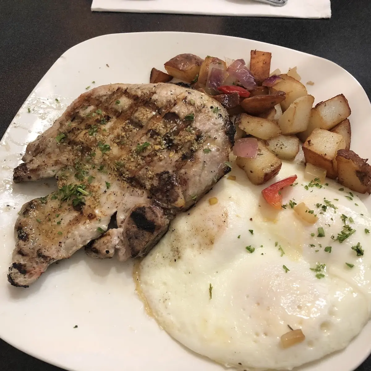 Pork Chop Breakfast