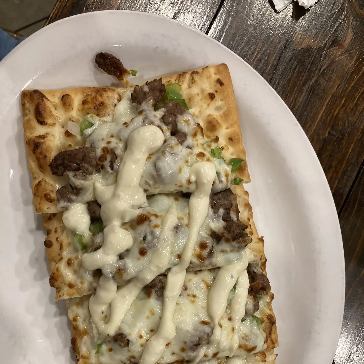 Philly Cheesesteak Flatbread