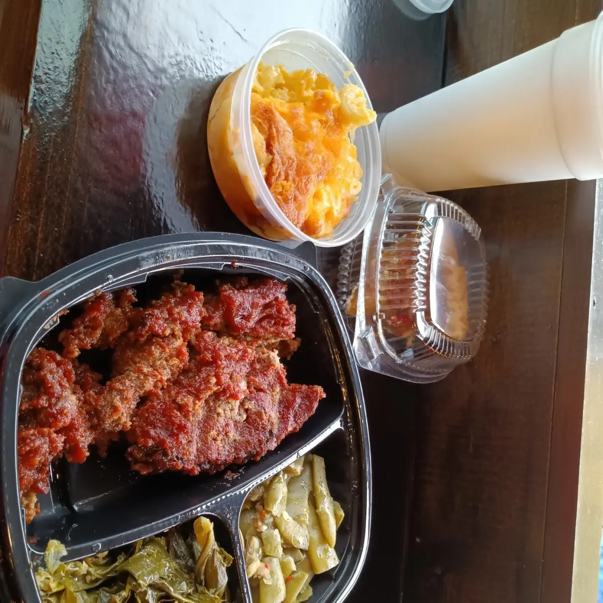 Meatloaf Greens Green Beans