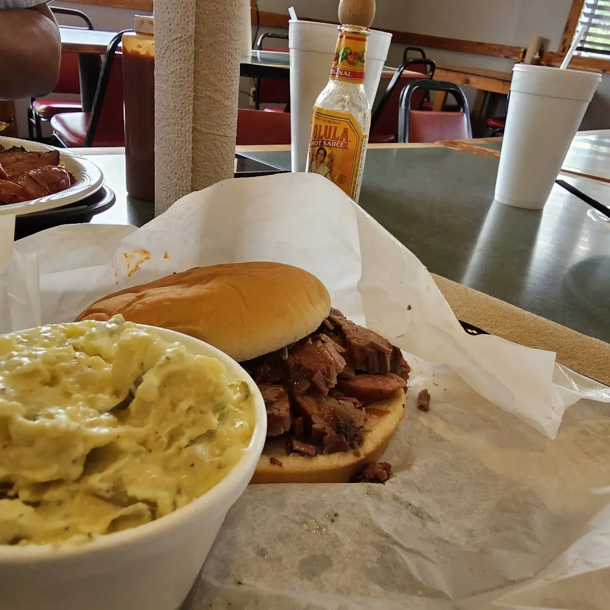 Brisket & Sausage Sandwich
