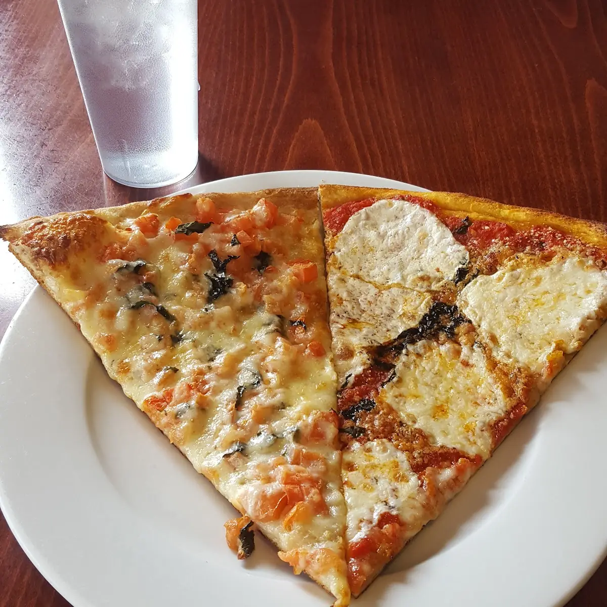 Tomato Basil and Margherita Slice