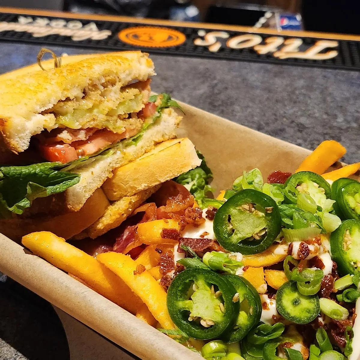 Fried Green Tomato blt Sandwich