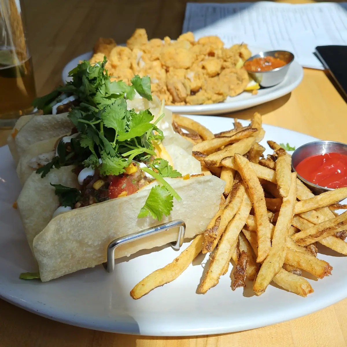 Fish Tacos and Fries