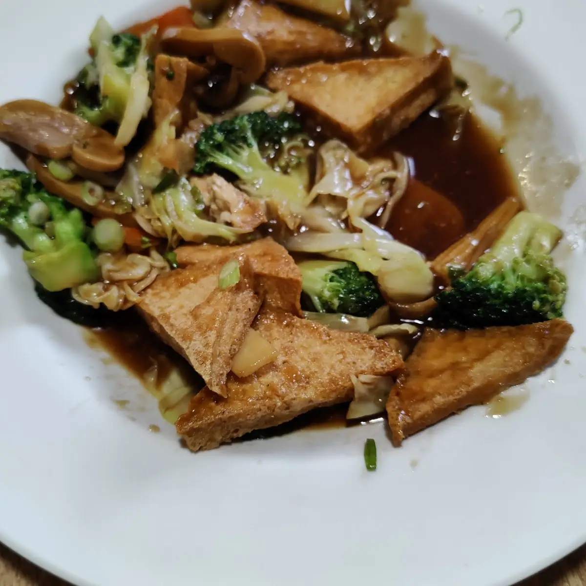 Vegetable Fried Tofu Teriyaki