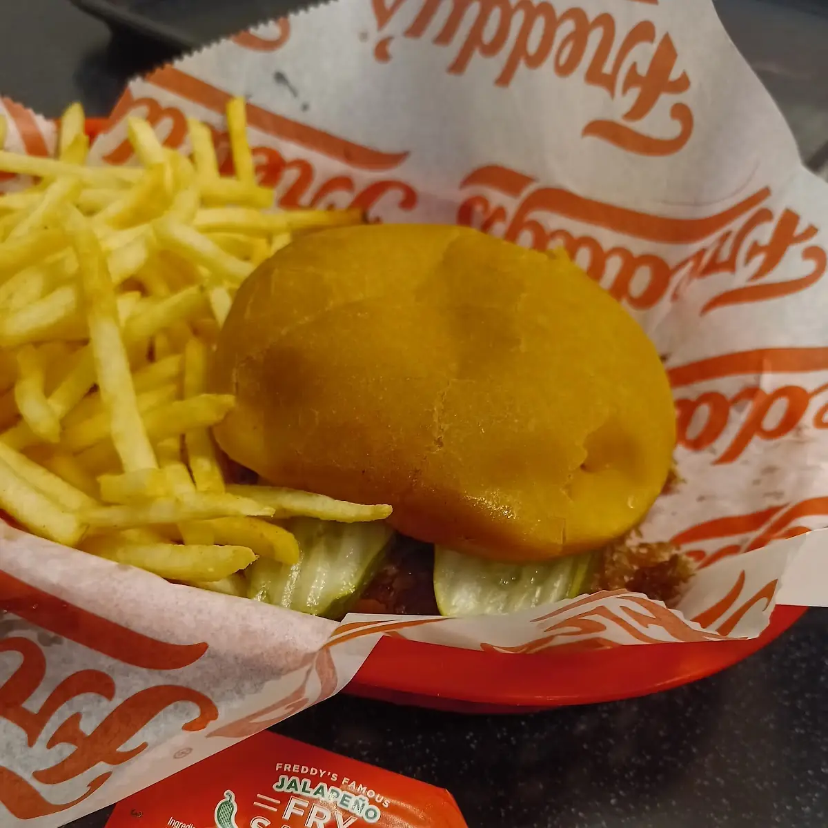 Steak Burger and Fried