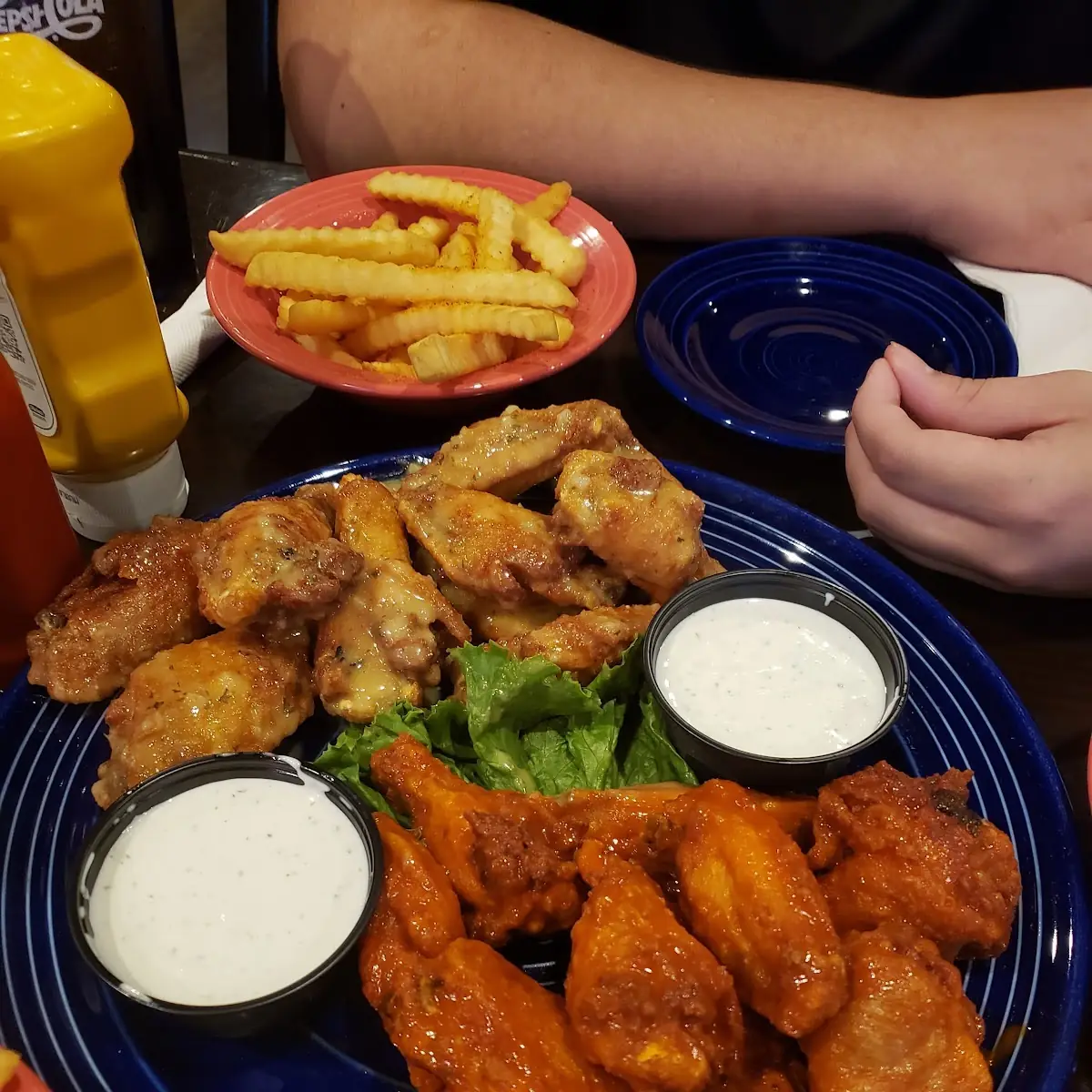 Buffalo and Garlic Parmesan Wings