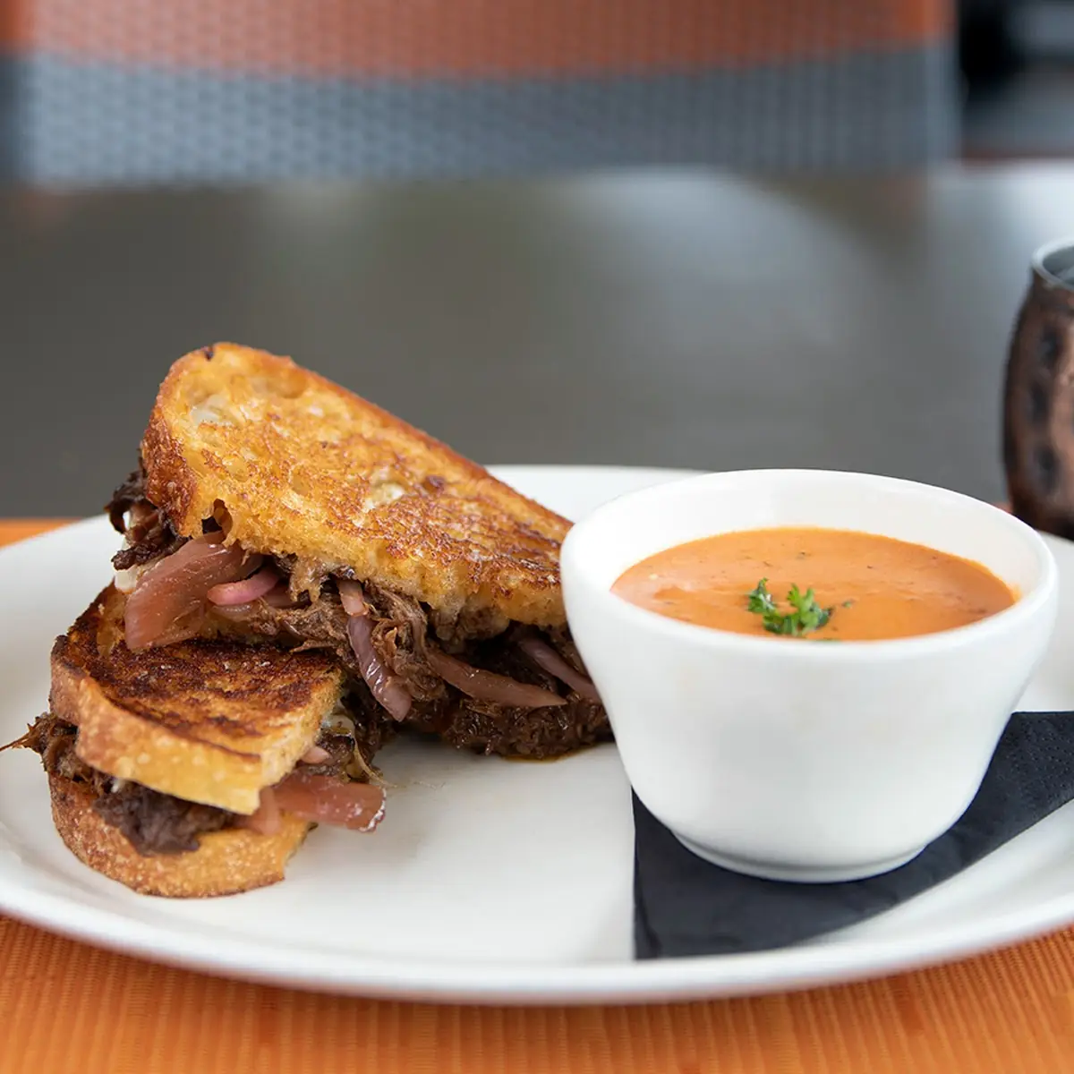 Short Rib Grilled Cheese & Tomato Soup
