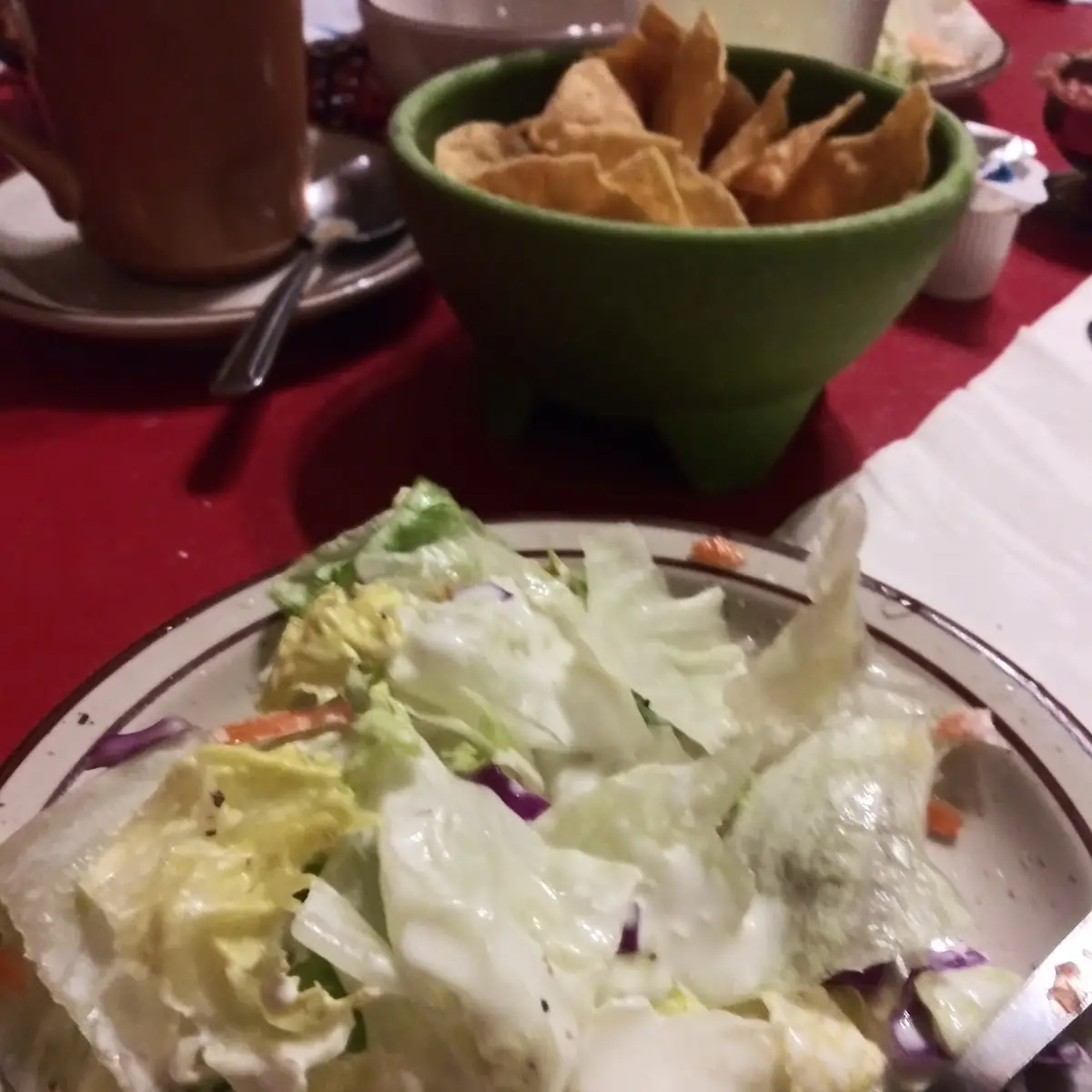 Salad with Ranch Dressing