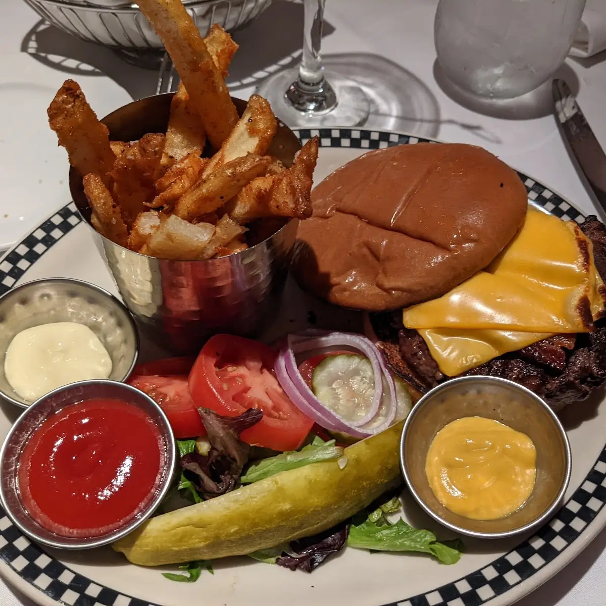 Tenderloin Burger with Blue Cheese