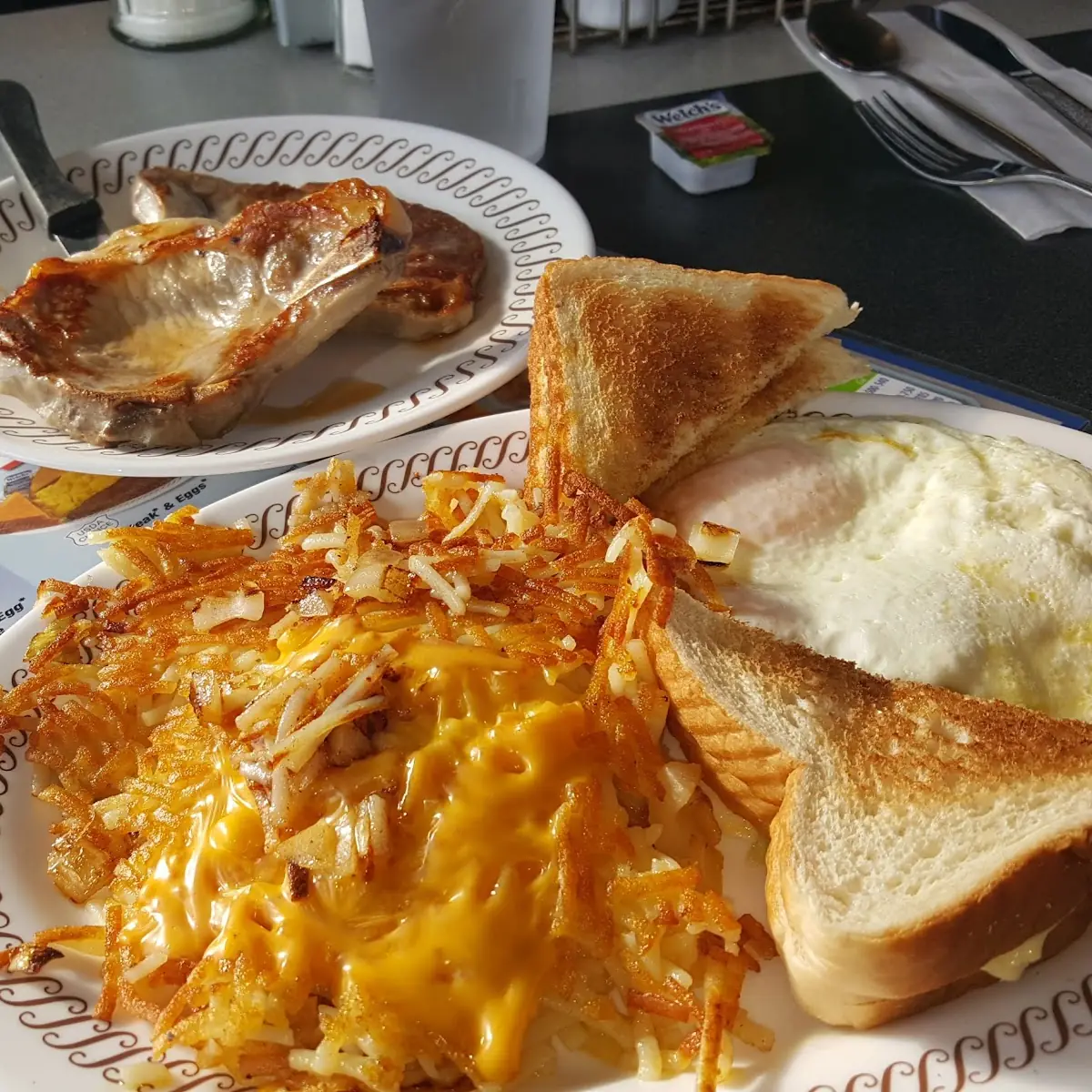 Pork Chop Breakfast