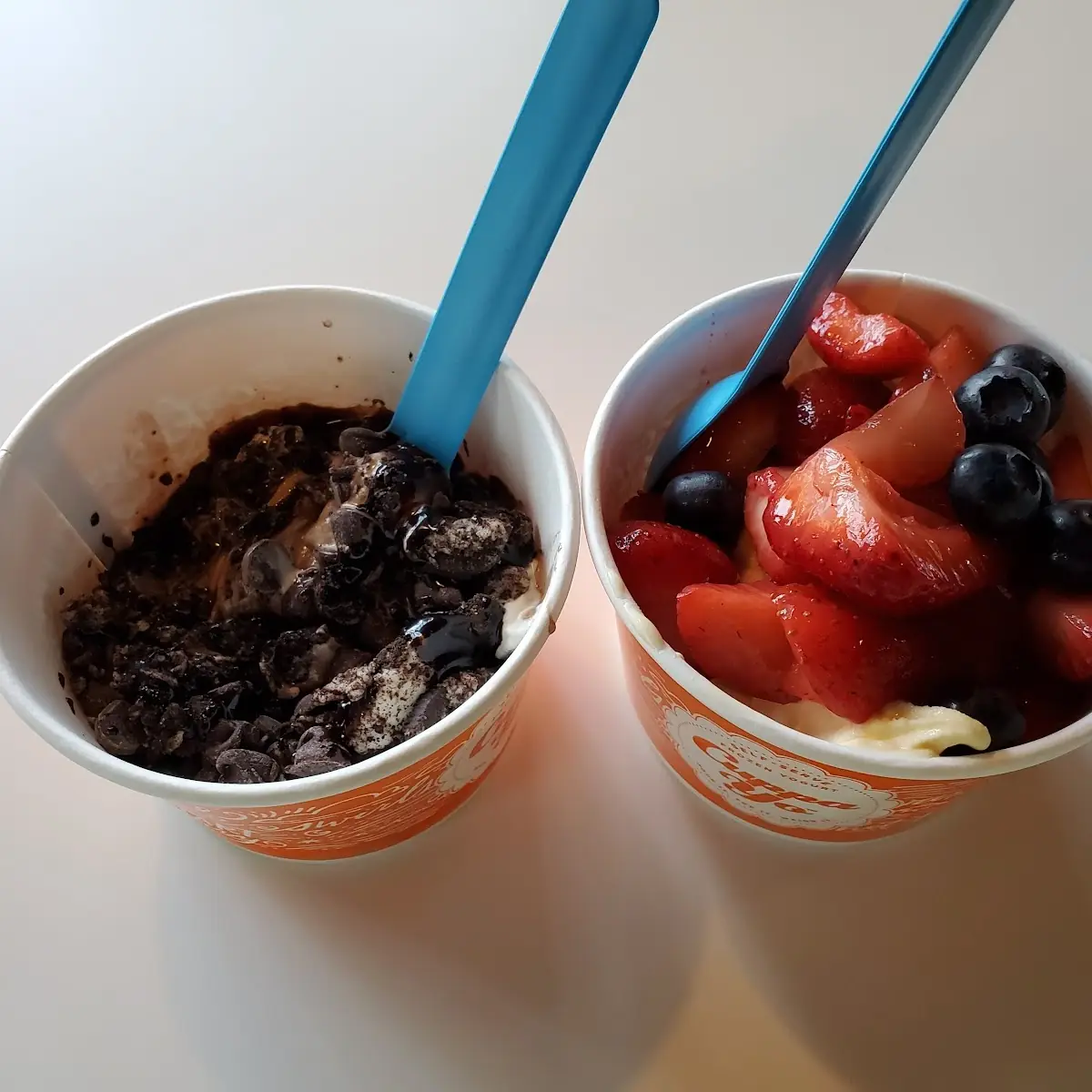 Oreo Delight and Berry Yogurt