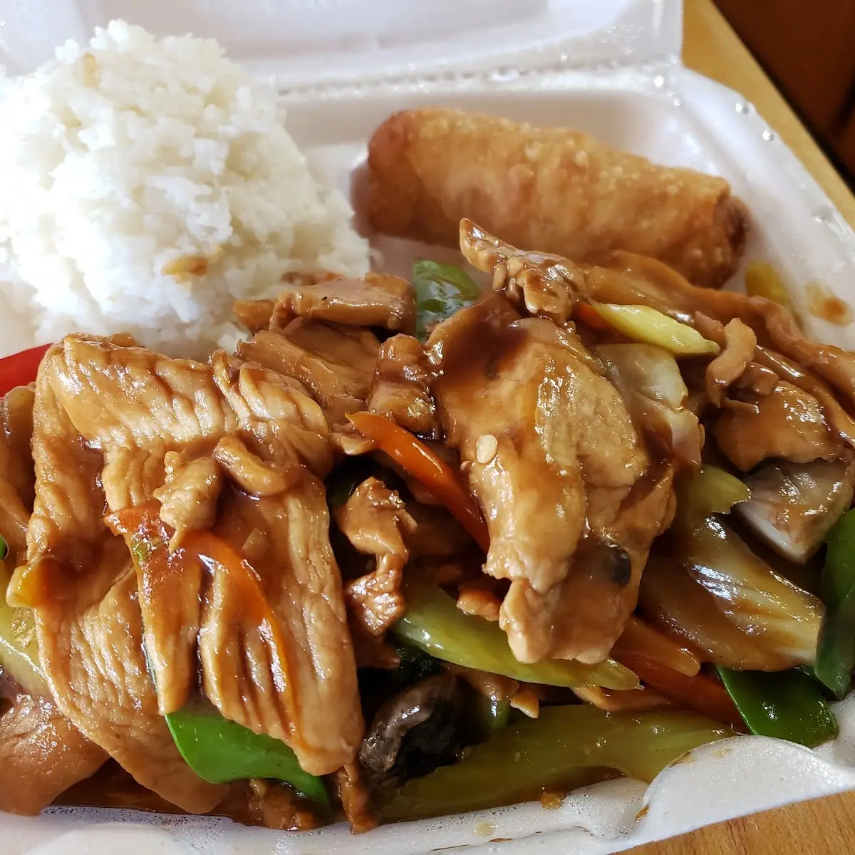Mixed Vegetables with Chicken Lunch Special