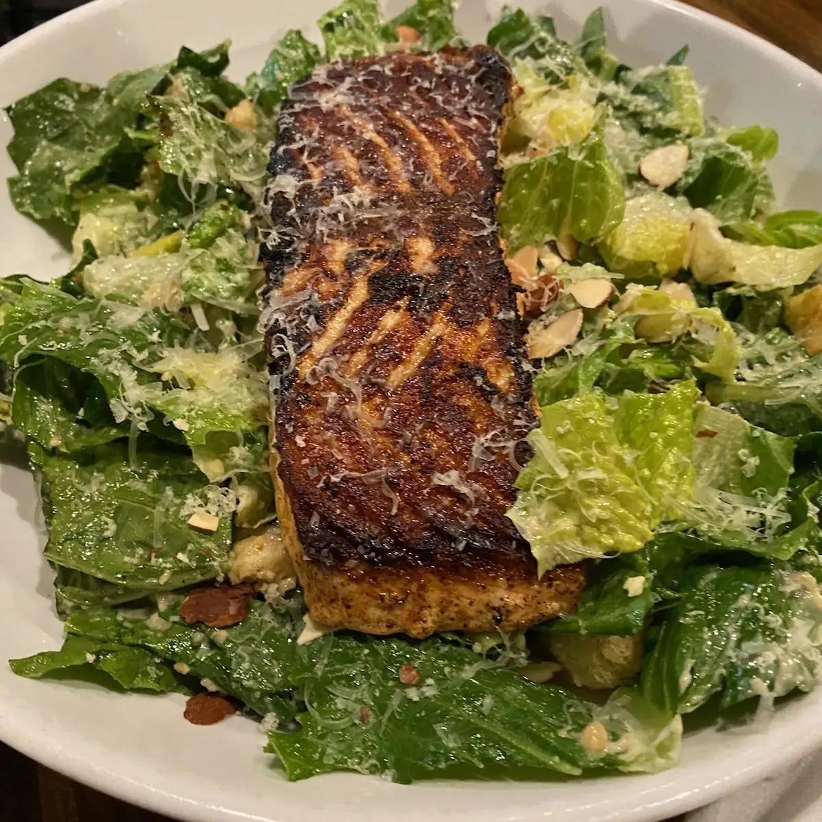 Blackened Salmon Caesar