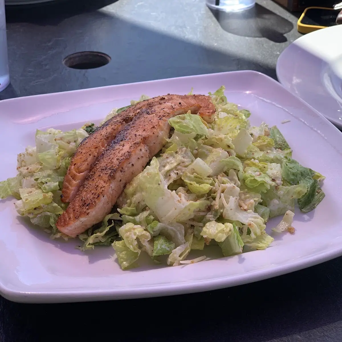 Caesar Salad with Salmon