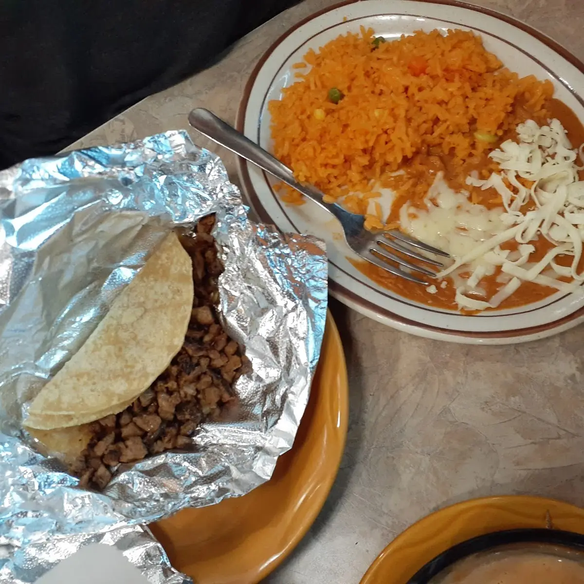 Beef Taco Rice and Beans