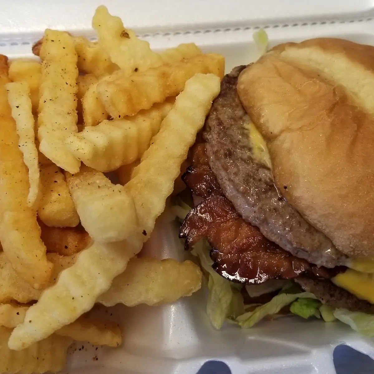 Cheeseburger with French Fries