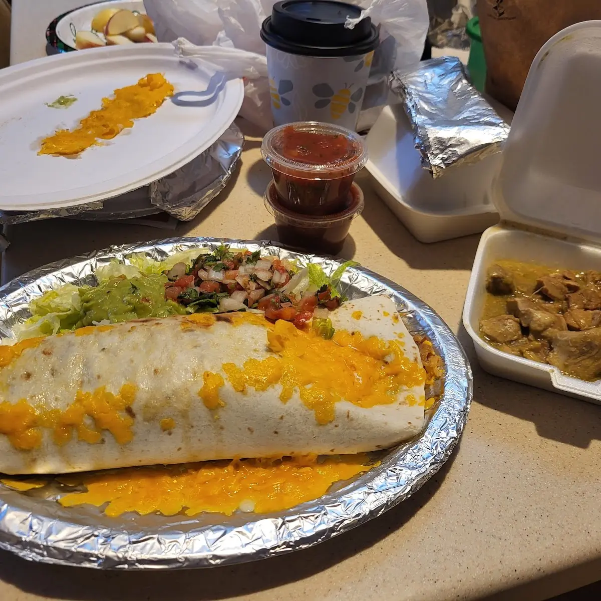 Carnitas Burrito Verde Sauce