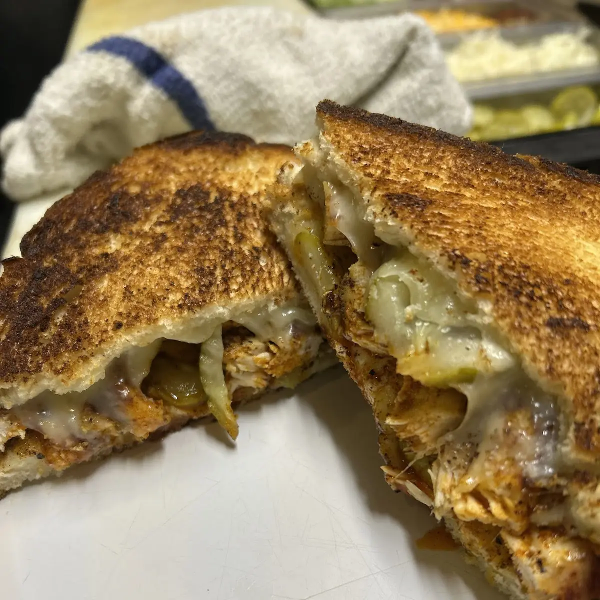 Chipotle Chicken Grilled Cheese