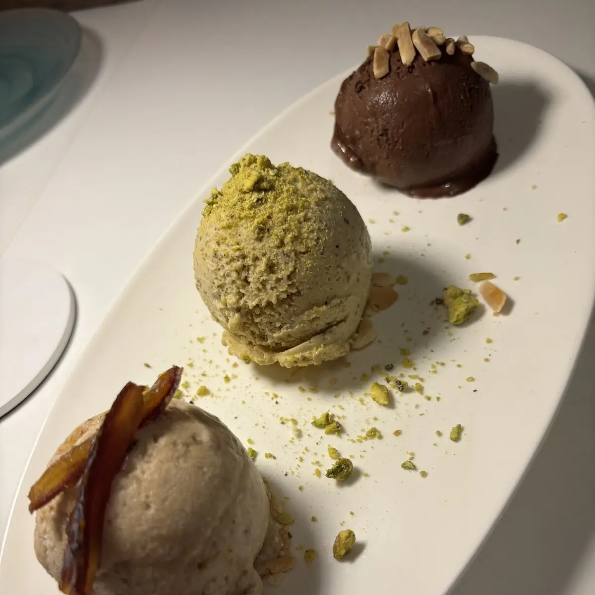 Chocolate Date Pistachio Gelato