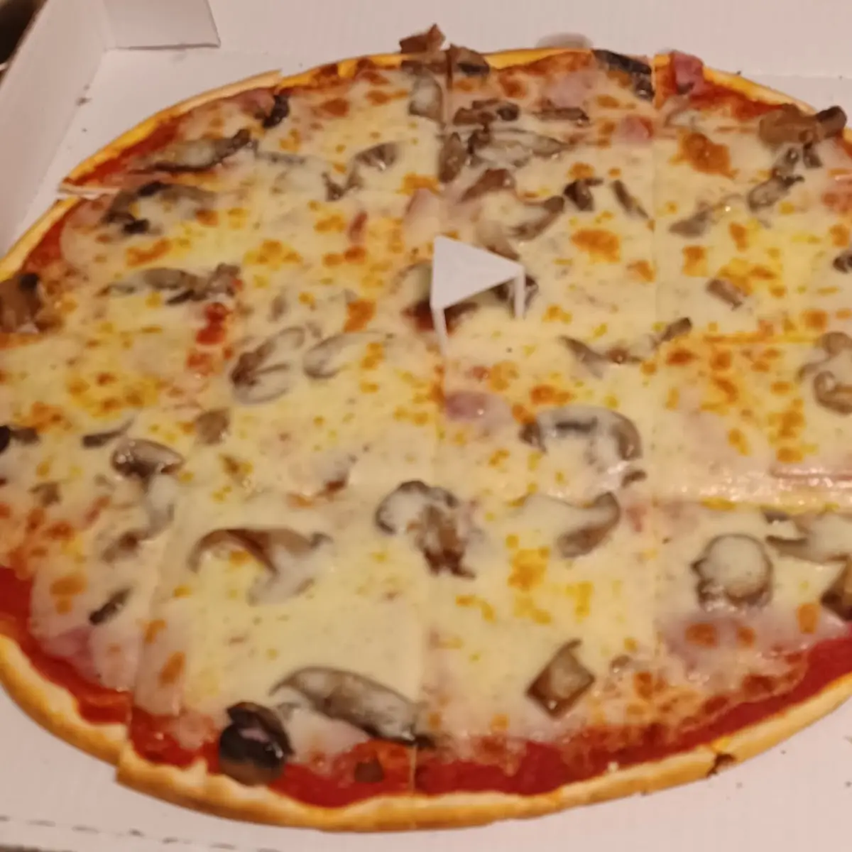 Ham and Mushroom Pizza