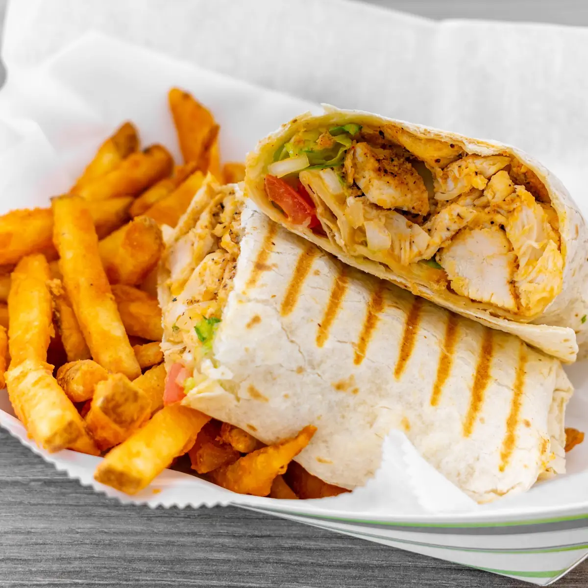 Krispy Chicken Shawarma Wrap