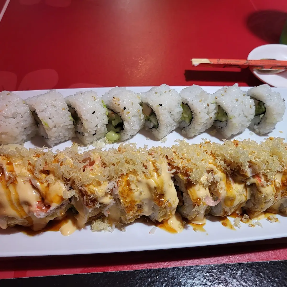 Crunchy Roll and California Roll