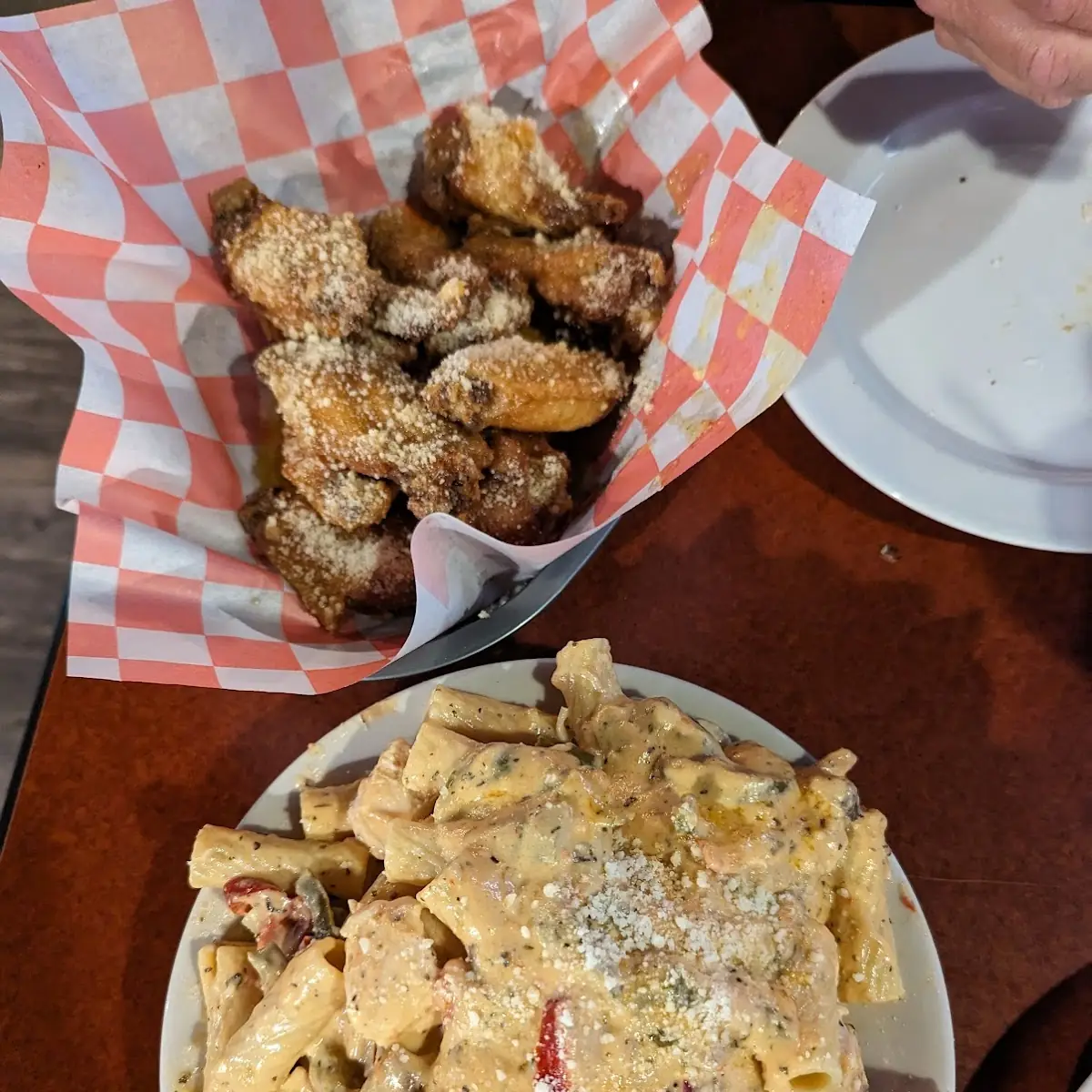 Chicken Riggies and Chicken Wings