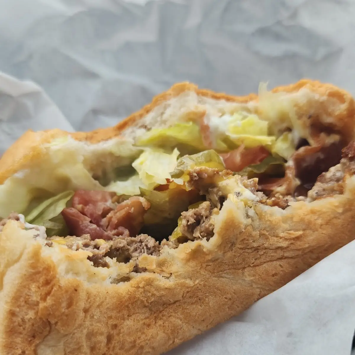 Our Famous Texas Size Steak Sandwich