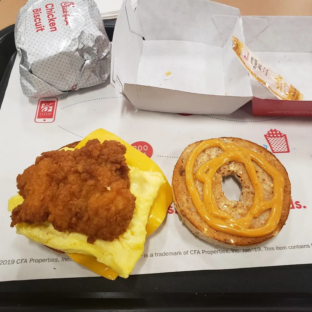 Chicken Egg & Cheese Bagel