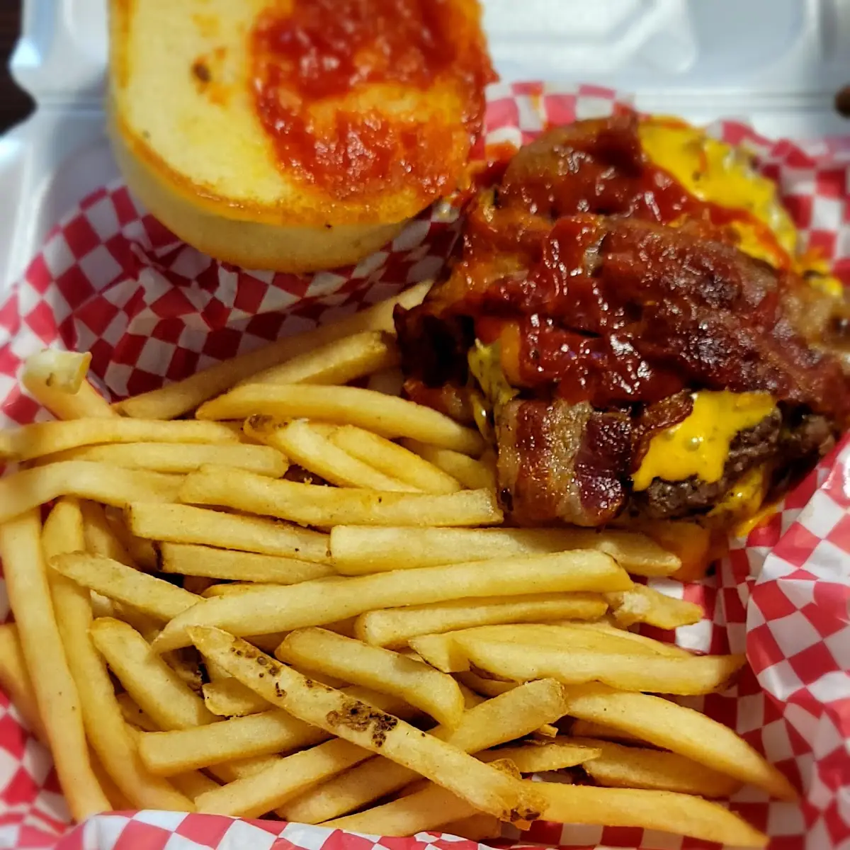 1 2 Double Cheeseburger and Fries