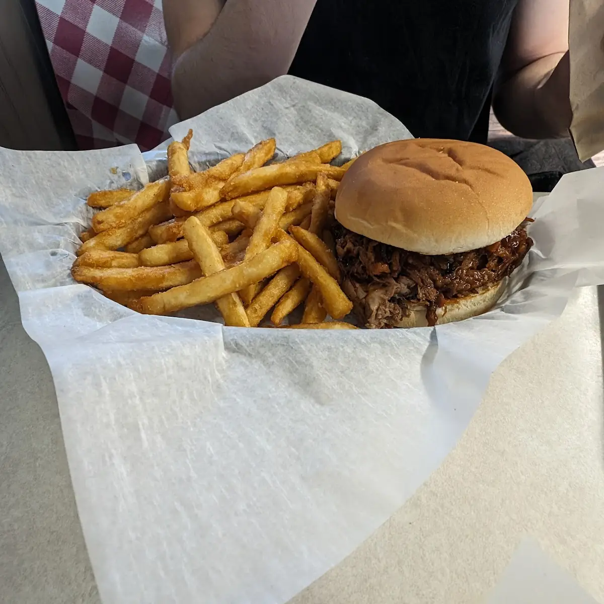 Pulled Pork BBQ with French Fries