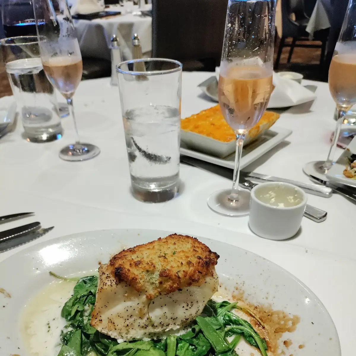 Garlic Crusted Sea Bass