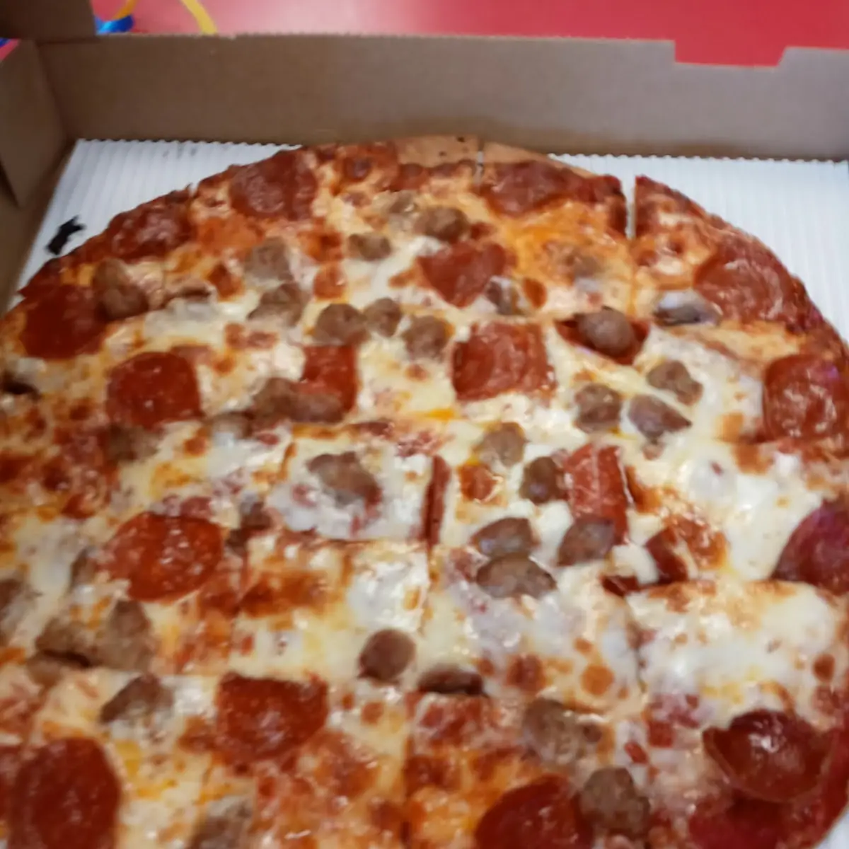 Pepperoni and Sausage Pizza
