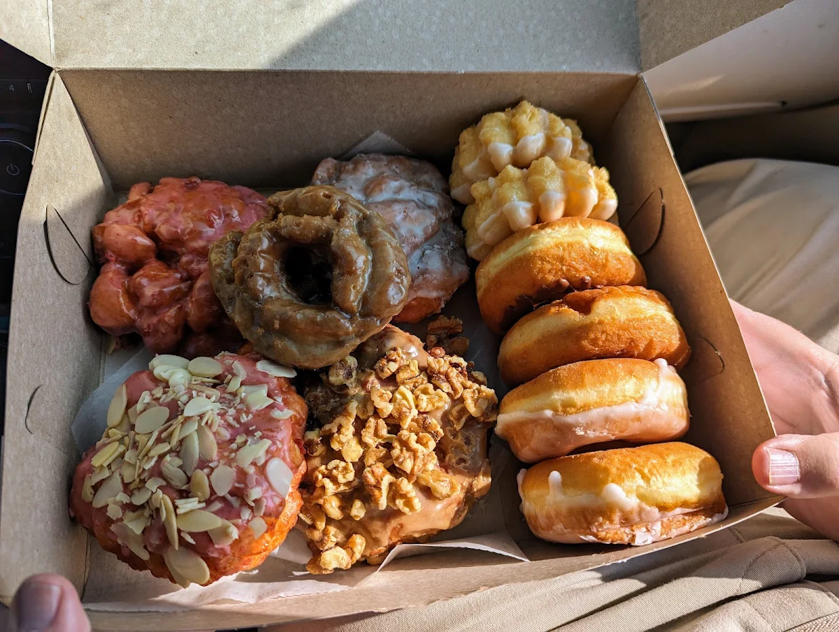 Apple Fritter Cherry Fritter French Toast Crullers Maple Glazed Custard Filled Glazed