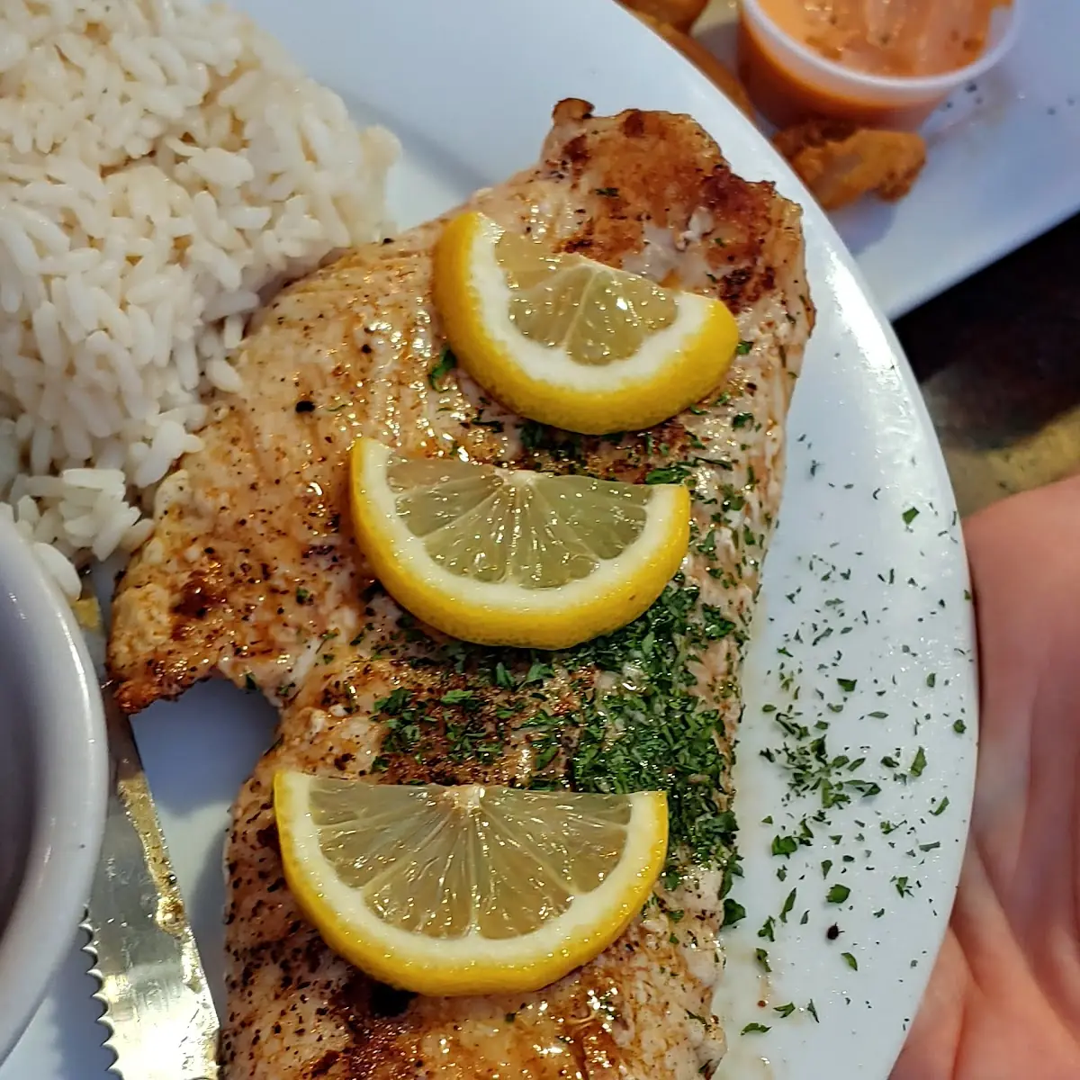 Grouper with Mashed Potatoes