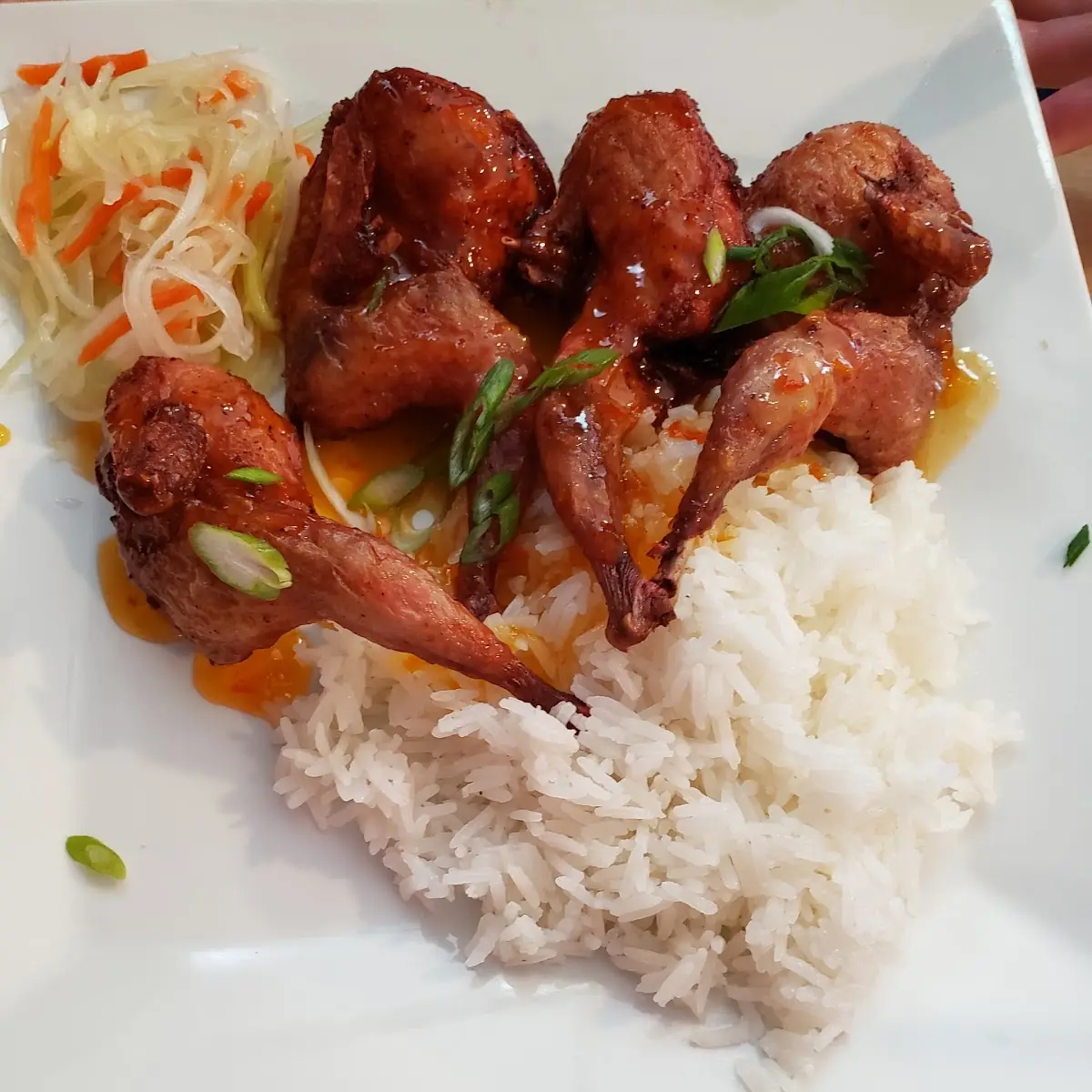 Crispy Fried Quail with Sweet Chili Sauce