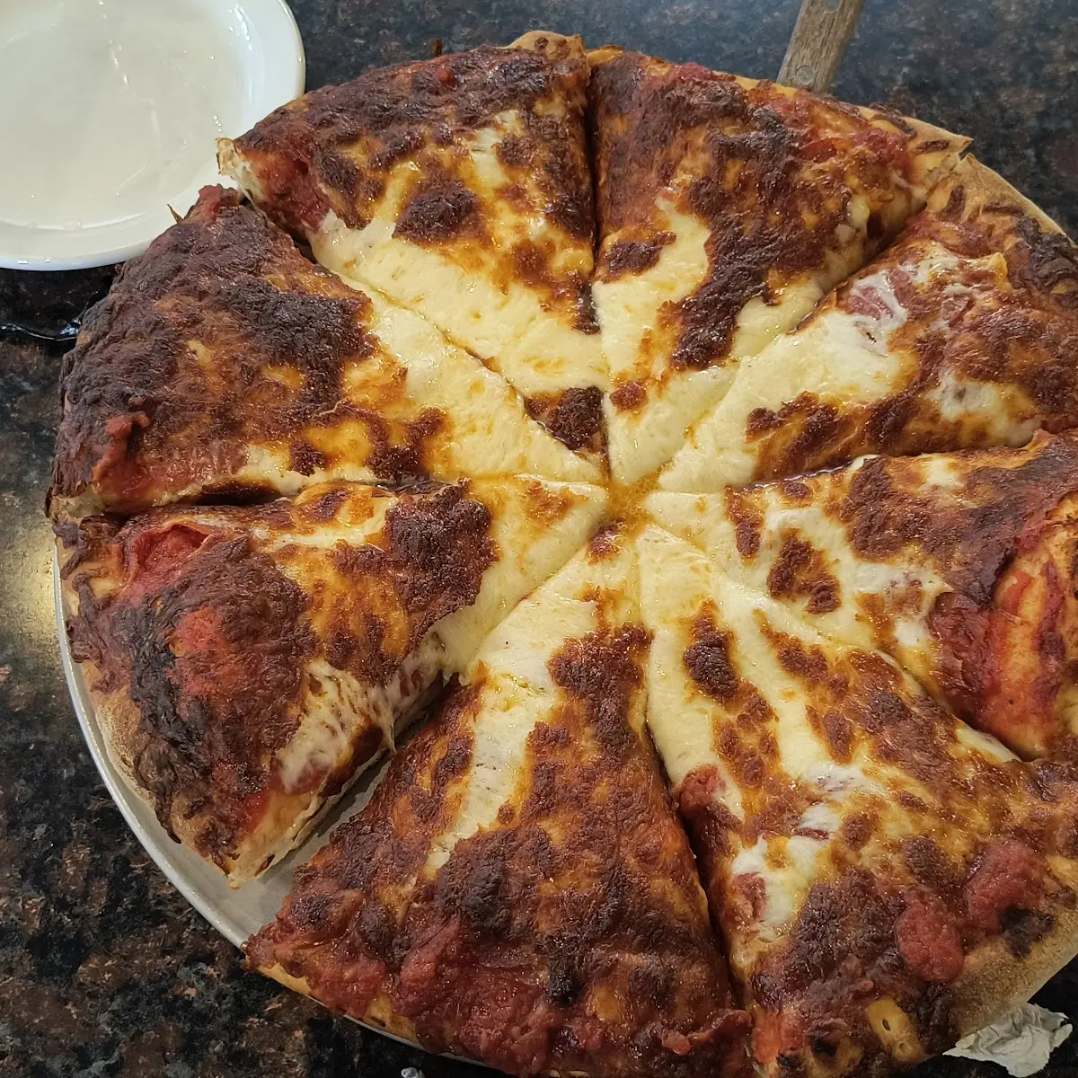 Deep Dish Pepperoni Pizza
